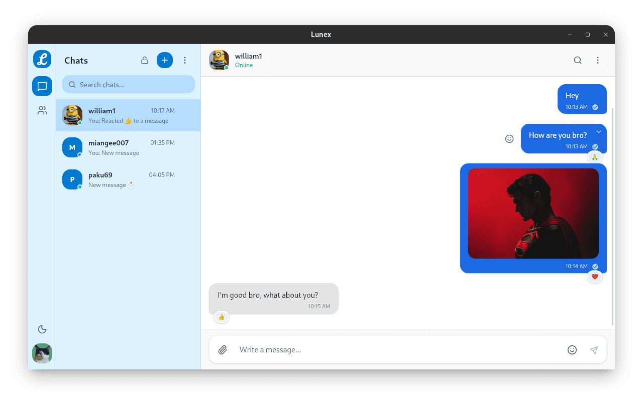 Lunex Main Dashboard